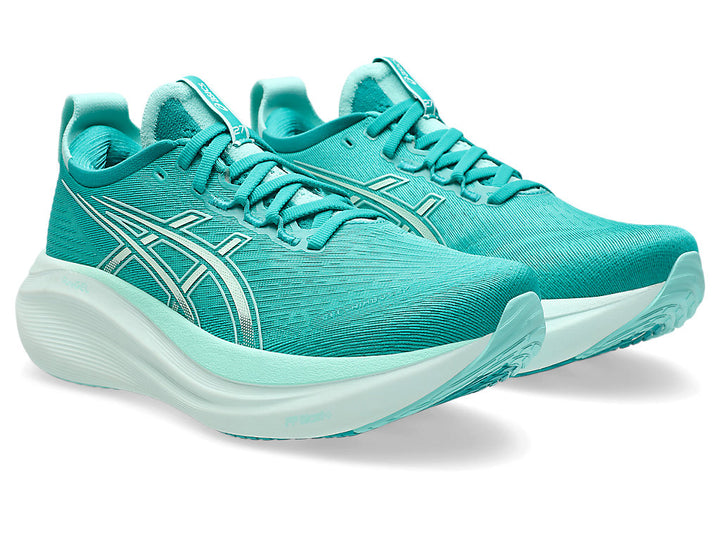 Women's ASICS Gel-Nimbus 27 - Wave Teal/Illuminate Mint