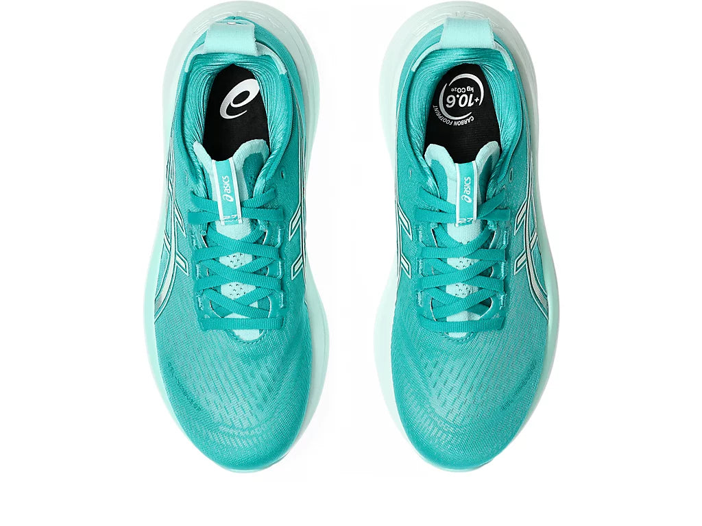 Women's ASICS Gel-Nimbus 27 - Wave Teal/Illuminate Mint