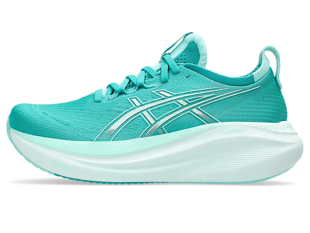 Women's ASICS Gel-Nimbus 27 - Wave Teal/Illuminate Mint