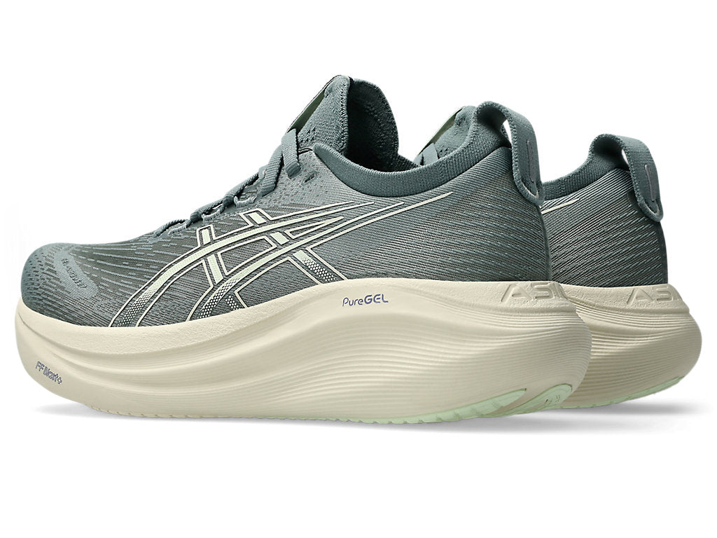 Women's ASICS Gel-Nimbus 27 - Monument Blue/Whisper Green