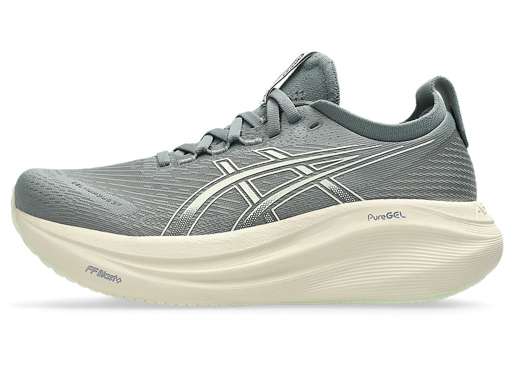 Women's ASICS Gel-Nimbus 27 - Monument Blue/Whisper Green