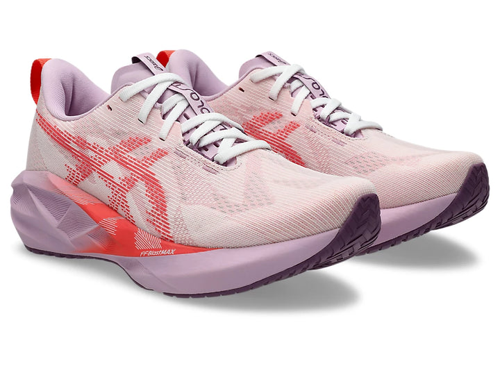 Women’s Asics Novablast 5 - White/Coral Reef