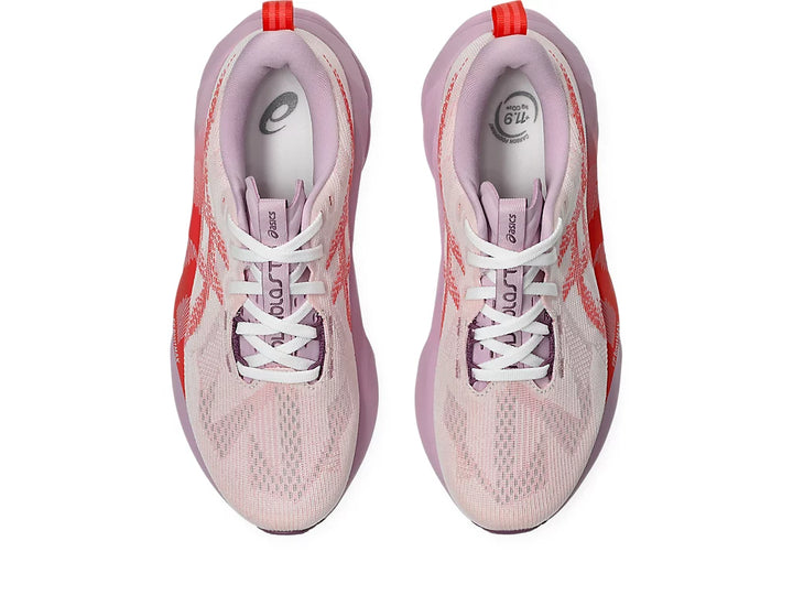 Women’s Asics Novablast 5 - White/Coral Reef