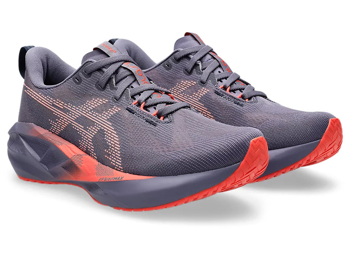 Women's Asics Novablast 5 - Greyish Purple/Coral Reef