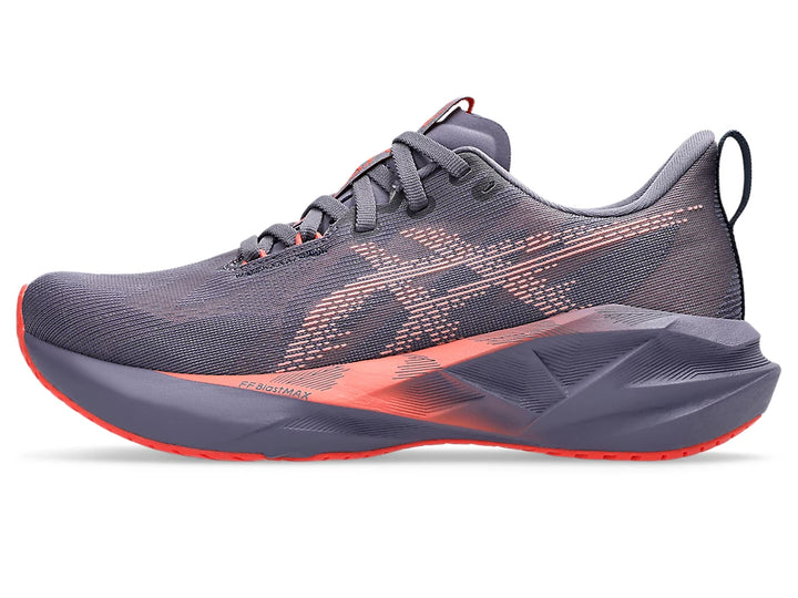 Women's Asics Novablast 5 - Greyish Purple/Coral Reef