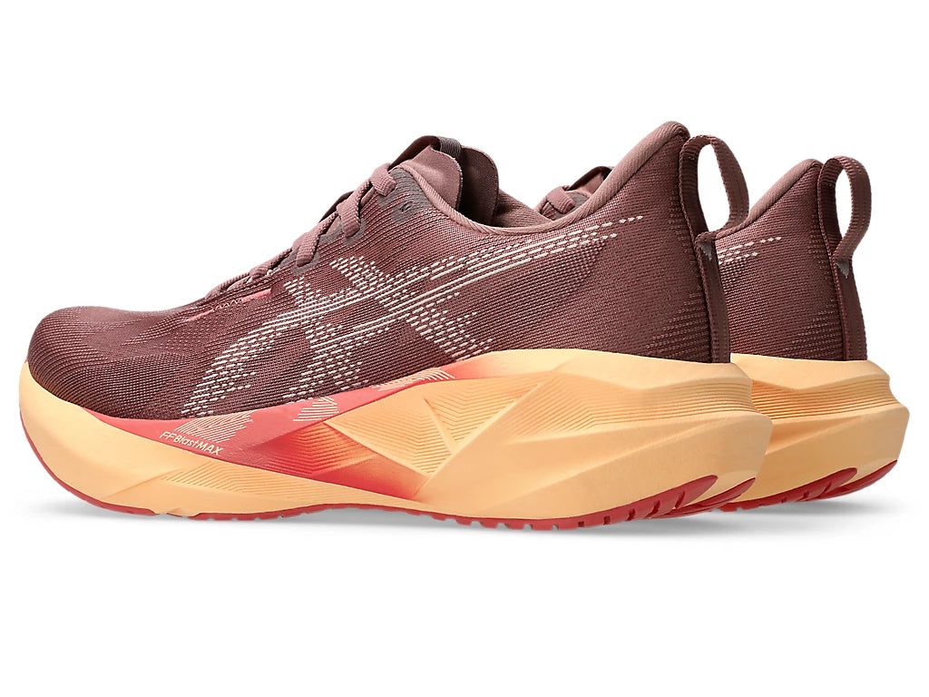 Women's Asics Novablast 5 - Dark Pink Clay/Rubble Red