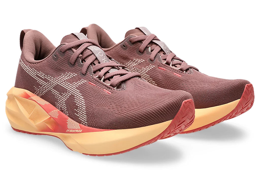 Women's Asics Novablast 5 - Dark Pink Clay/Rubble Red