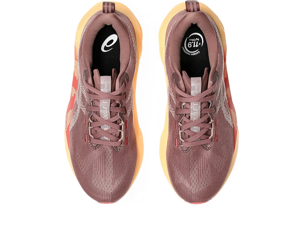 Women's Asics Novablast 5 - Dark Pink Clay/Rubble Red