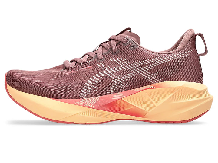 Women's Asics Novablast 5 - Dark Pink Clay/Rubble Red