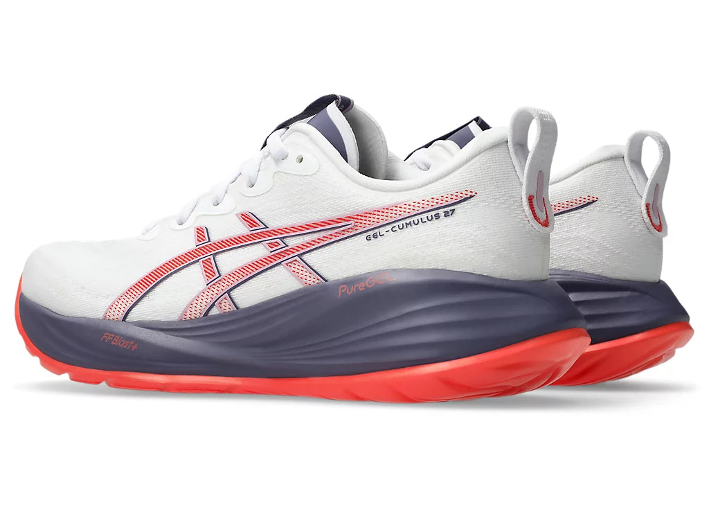 Women's Asics Gel-Cumulus 27 - White/Greyish Purple