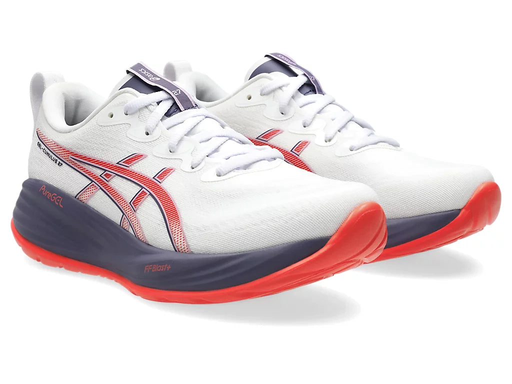 Women's Asics Gel-Cumulus 27 - White/Greyish Purple