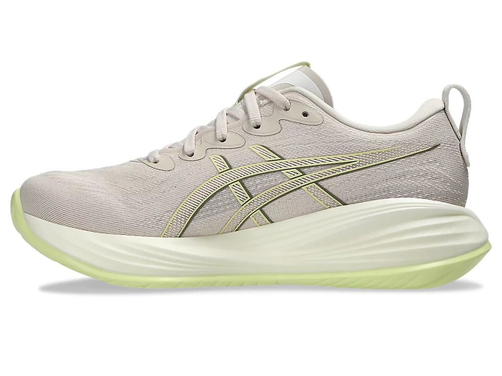 ASICS Womens Gel Cumulus 27 Wide- Mineral Beige/ Huddle Yellow (1012B773-250)