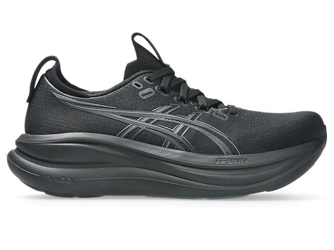 ASICS Women's GEL-NIMBUS 28 - BLACK/GRAPHITE GREY
