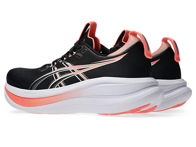 ASICS Women's GEL-NIMBUS 28 - BLACK/PEARL PINK
