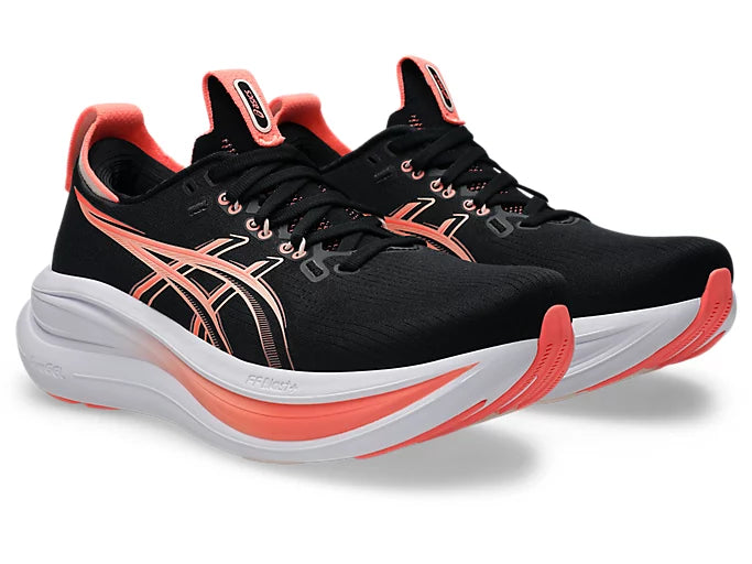 ASICS Women's GEL-NIMBUS 28 - BLACK/PEARL PINK