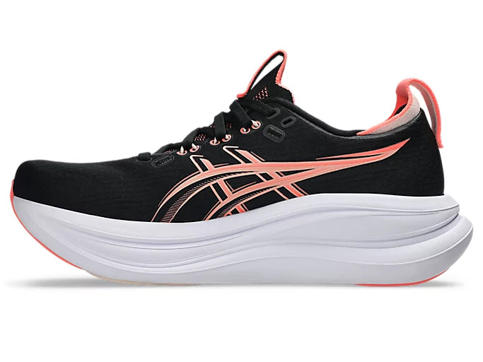 ASICS Women's GEL-NIMBUS 28 - BLACK/PEARL PINK