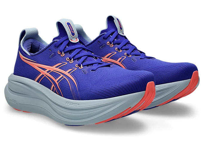ASICS GEL-NIMBUS 28 para mujer - Explosión de cobalto/Coral solar
