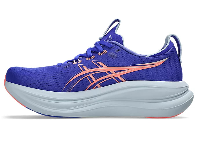 ASICS GEL-NIMBUS 28 para mujer - Explosión de cobalto/Coral solar