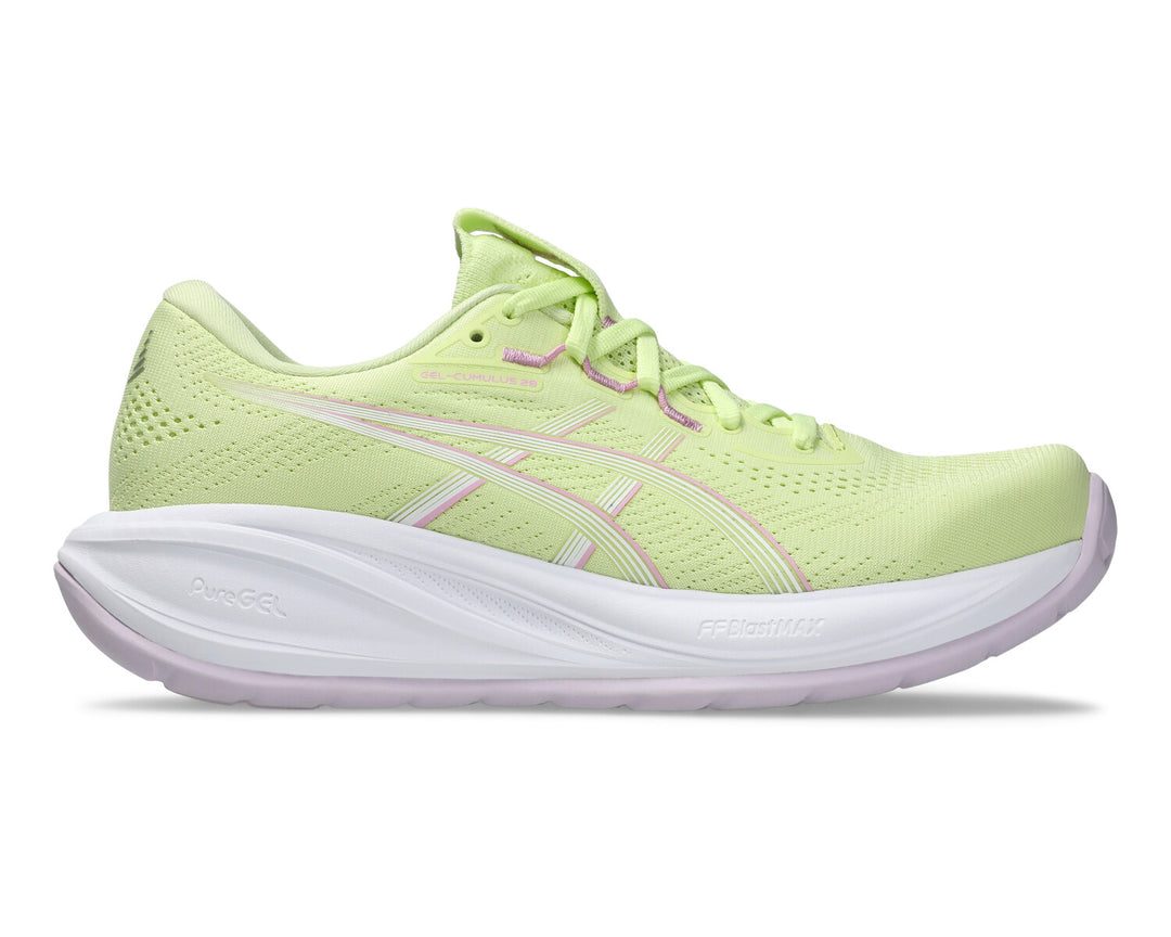 ASICS Women's GEL-CUMULUS 28 - GLOW GREEN/HAZY LILAC