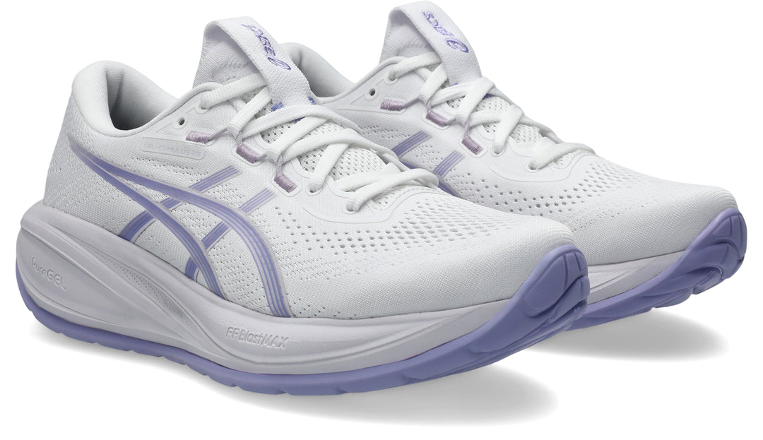 ASICS Women's GEL-CUMULUS 28 - WHITE/BLUEBELL quarter