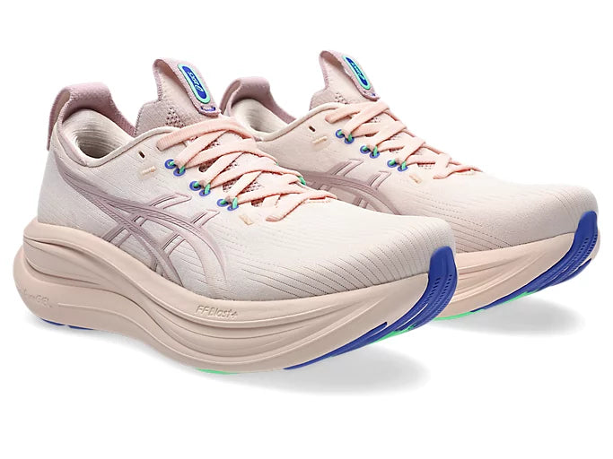 ASICS Women's GEL-NIMBUS 28 Wide - PEARL PINK/MORGANITE