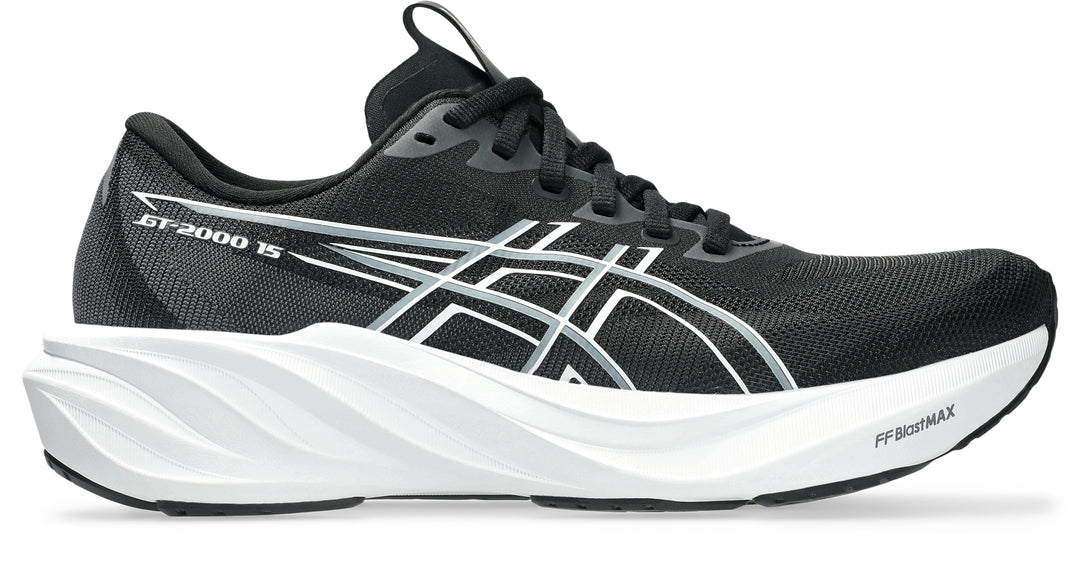 ASICS Women's GT-2000 15 Wide - BLACK/WHITE lateral