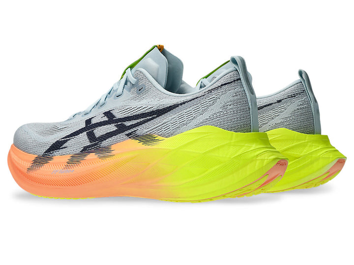 Asics Unisex Superblast 2 Paris - Gris frío/Amarillo de seguridad (1013A150-750)