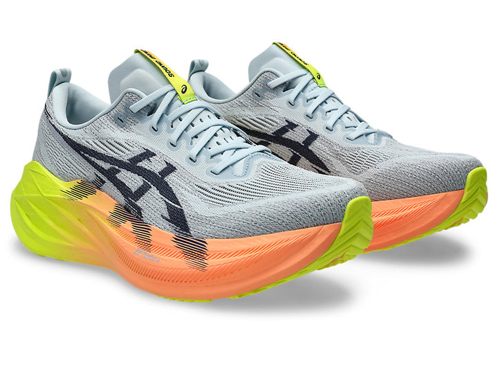 Asics Unisex Superblast 2 Paris - Gris frío/Amarillo de seguridad (1013A150-750)