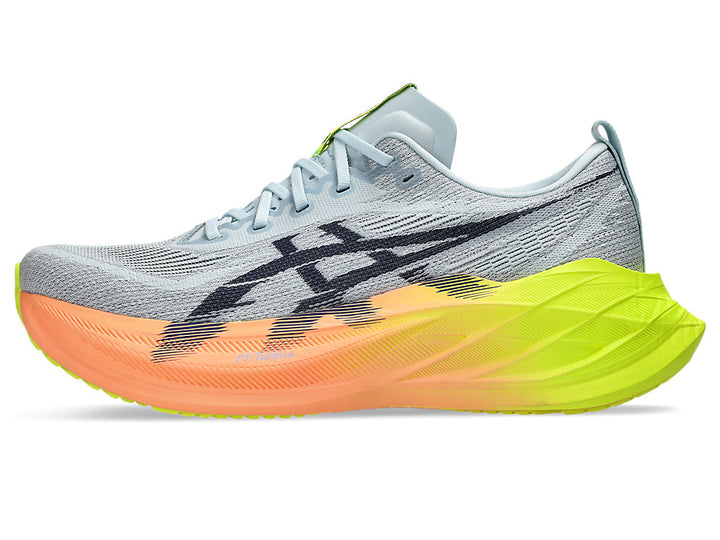 Asics Unisex Superblast 2 Paris - Gris frío/Amarillo de seguridad (1013A150-750)