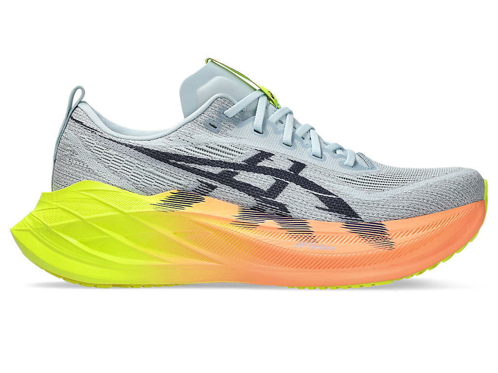 Asics Unisex Superblast 2 Paris - Gris frío/Amarillo de seguridad (1013A150-750)