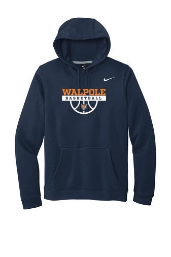 Sudadera con capucha de polar Nike Club unisex para adultos de Walpole Youth Basketball (CJ1611)