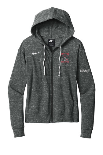 Sudadera con capucha y cremallera completa Nike Gym Vintage para mujer - Wellesley Track and Field - CN9402
