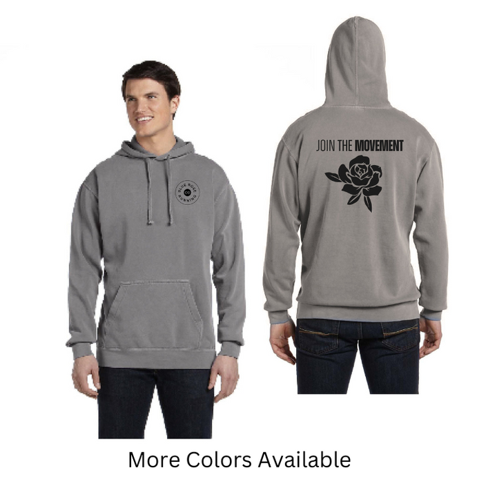 Blue Rose Running - Adult Unisex Hooded Sweatshirt (1567)