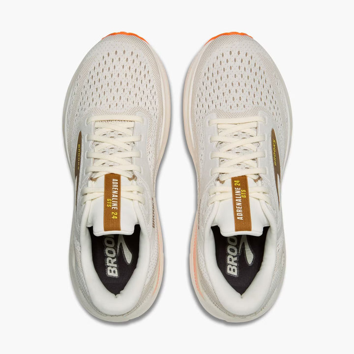 Brooks Men's Adrenaline GTS 24 - Coconut/Portabella/Orange