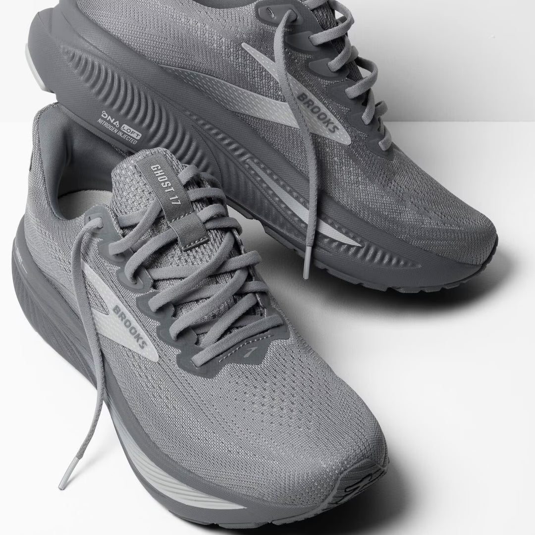 Brooks Ghost 17 (Ancho) para hombre - Gris imprimación/Hongo ostra