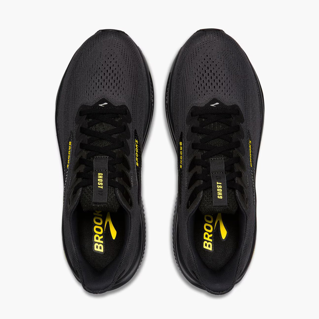 Brooks Men's Ghost 17 - Ebony/Black/Yellow