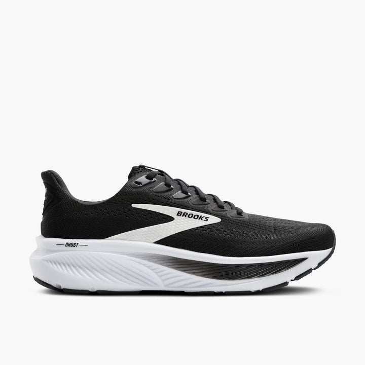 Brooks Men's Ghost 17 (Wide) - Black/Grey/White