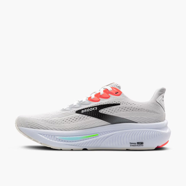 Brooks Ghost 17 para hombre - Blanco/Rosa arcilla/Gecko