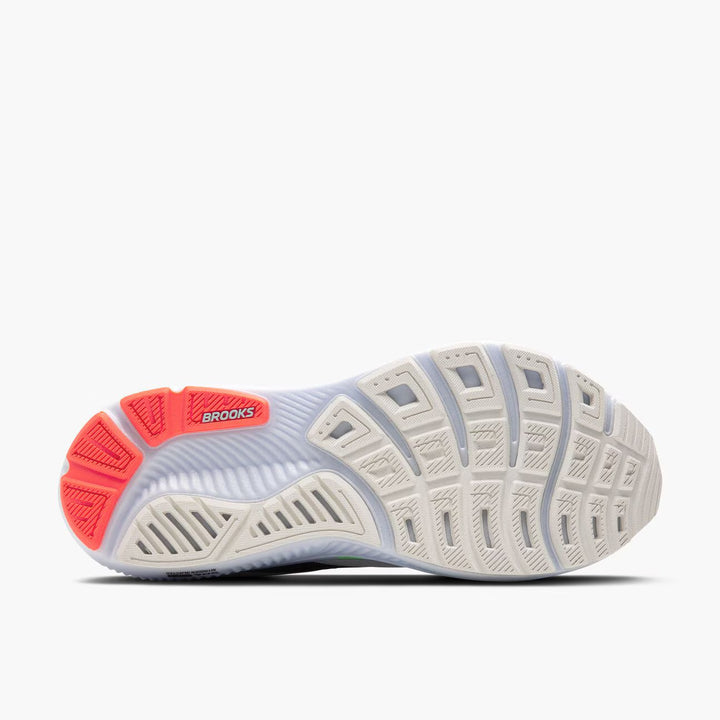 Brooks Ghost 17 (Ancho) para hombre - Blanco/Rosa arcilla/Gecko