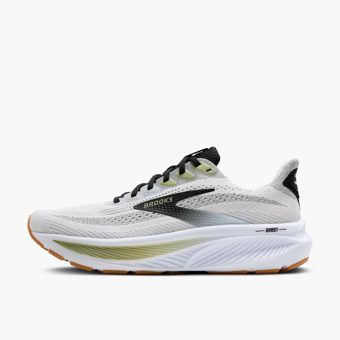 Brooks Ghost 17 para hombre - Blanco/Negro/Té (1104421D191)
