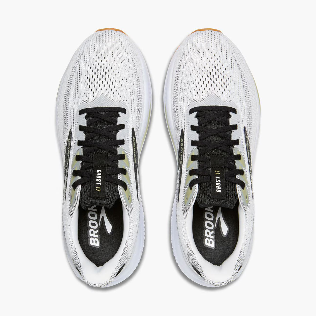 Brooks Ghost 17 para hombre - Blanco/Negro/Té (1104421D191)