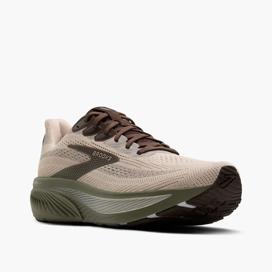 Brooks Ghost 17 para hombre - Gris Chateau/Marrón/Oliva