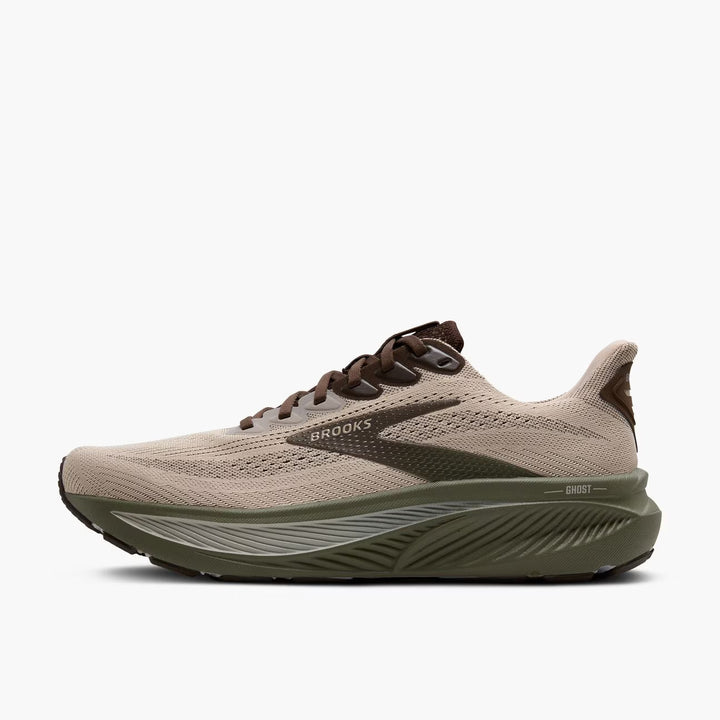Brooks Ghost 17 para hombre - Gris Chateau/Marrón/Oliva
