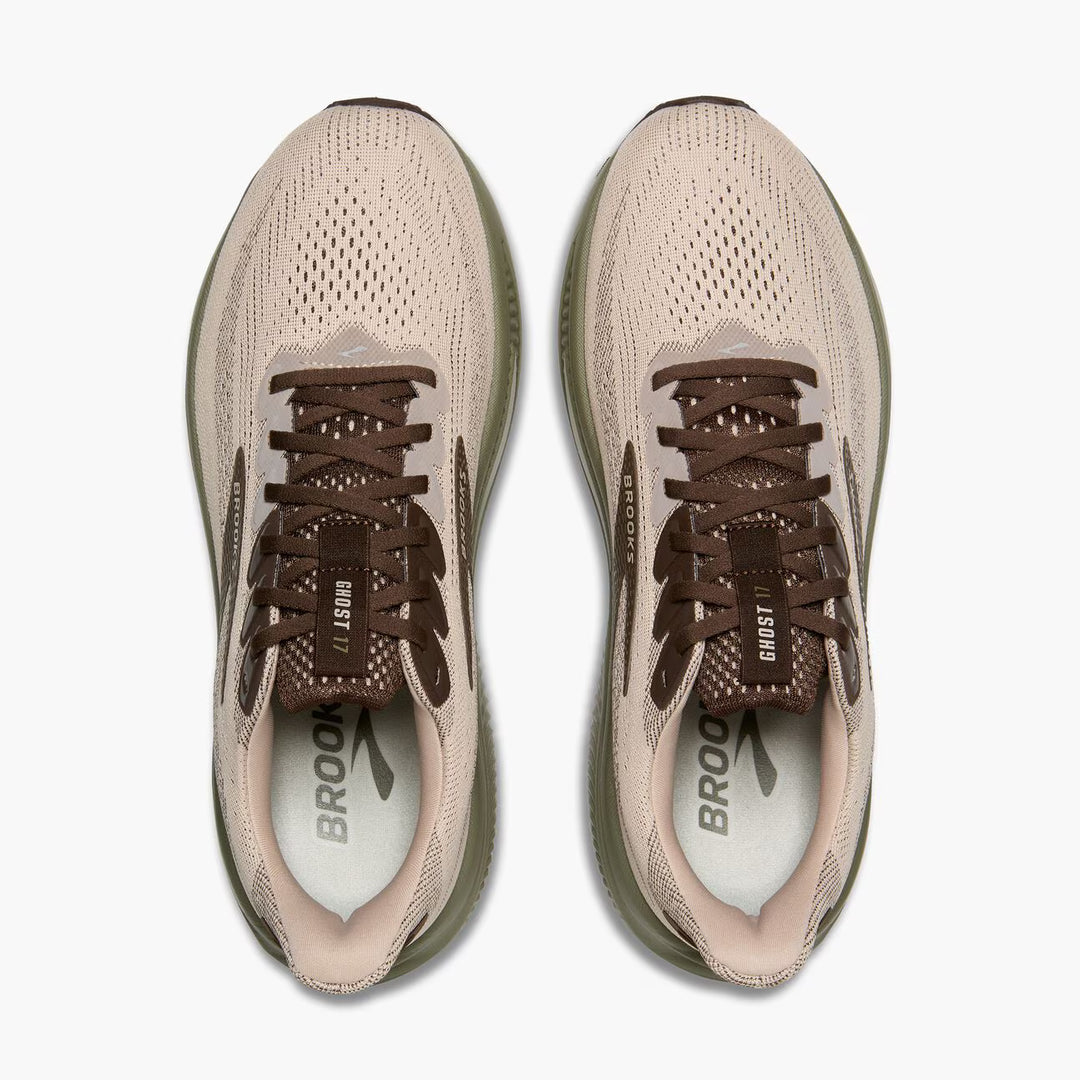 Brooks Ghost 17 para hombre - Gris Chateau/Marrón/Oliva