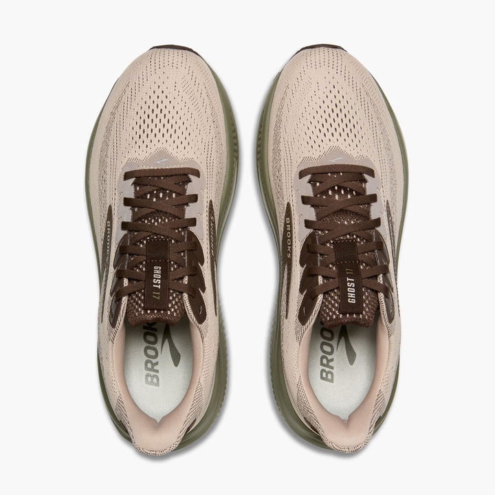 Brooks Ghost 17 para hombre - Gris Chateau/Marrón/Oliva
