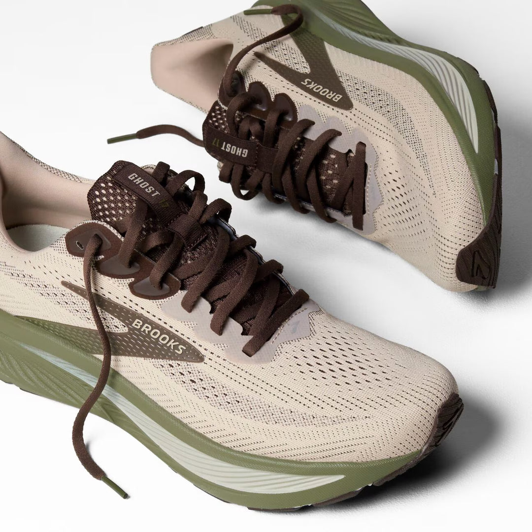 Brooks Ghost 17 para hombre - Gris Chateau/Marrón/Oliva
