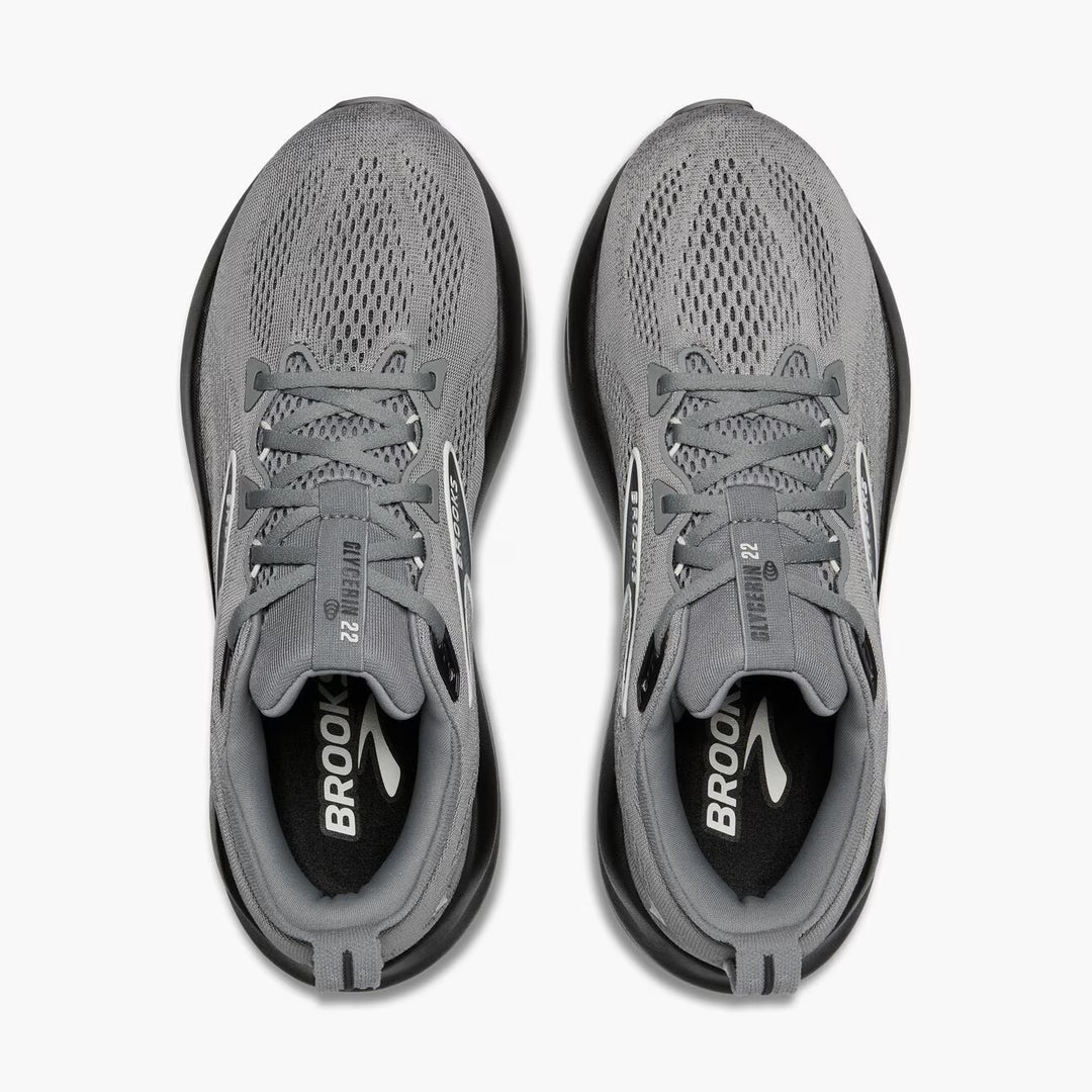 Brooks Glycerin 22 (4E Wide) para hombre - Gris imprimación/ébano/azul lavado