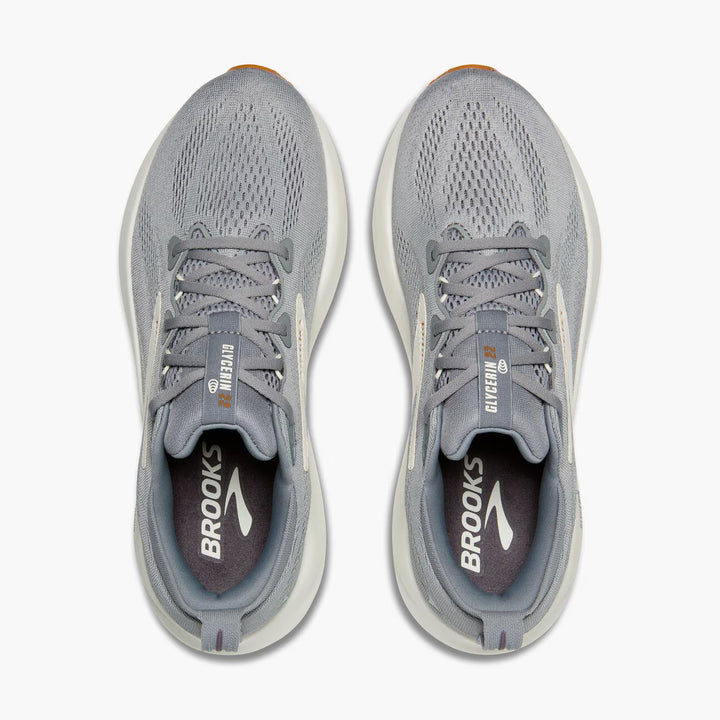 Brooks Glycerin 22 para hombre - Gris base/Gris/Miel y jengibre