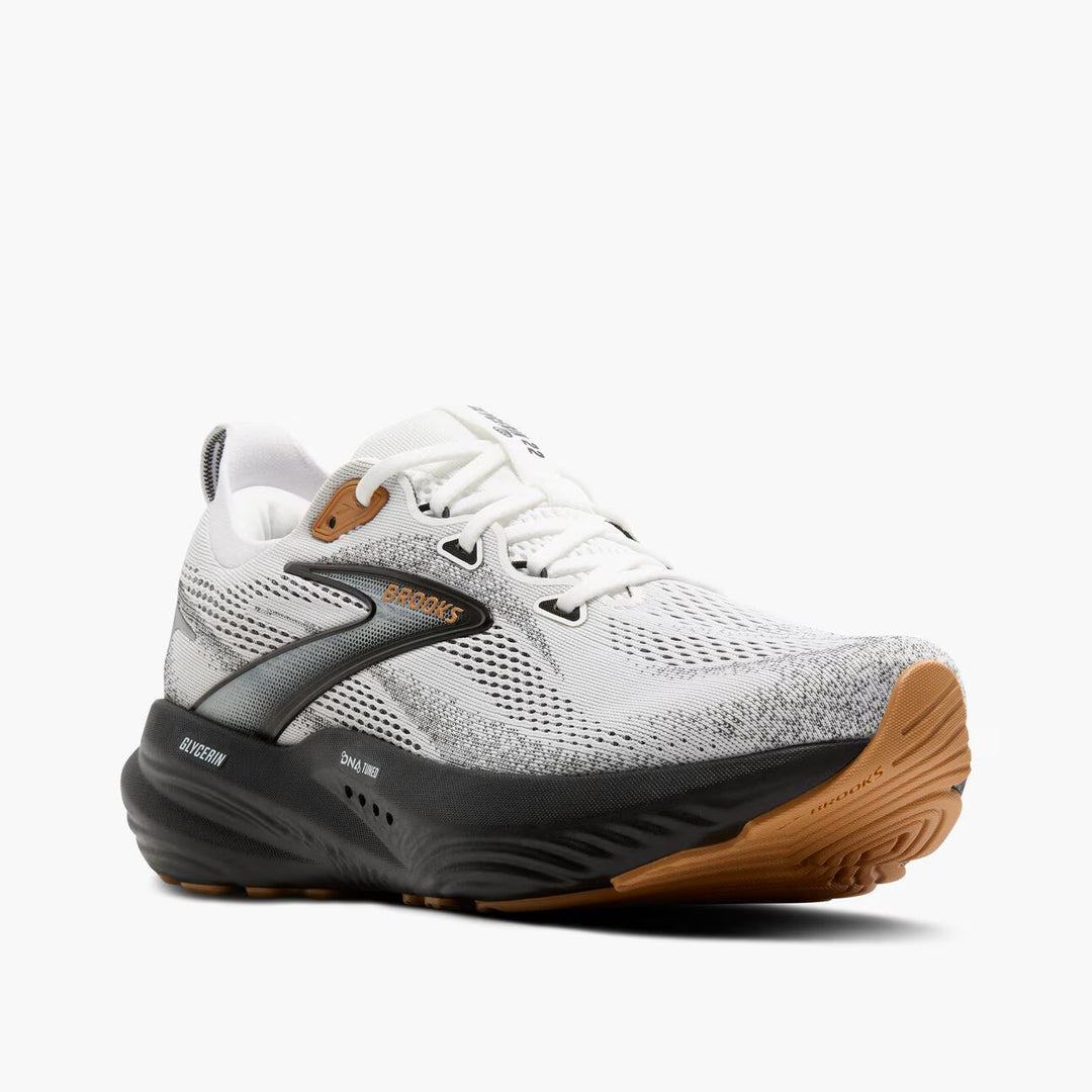 Brooks Glycerin 22 para hombre - Blanco/Gris/Negro