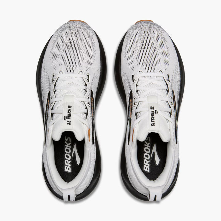 Brooks Glycerin 22 para hombre - Blanco/Gris/Negro